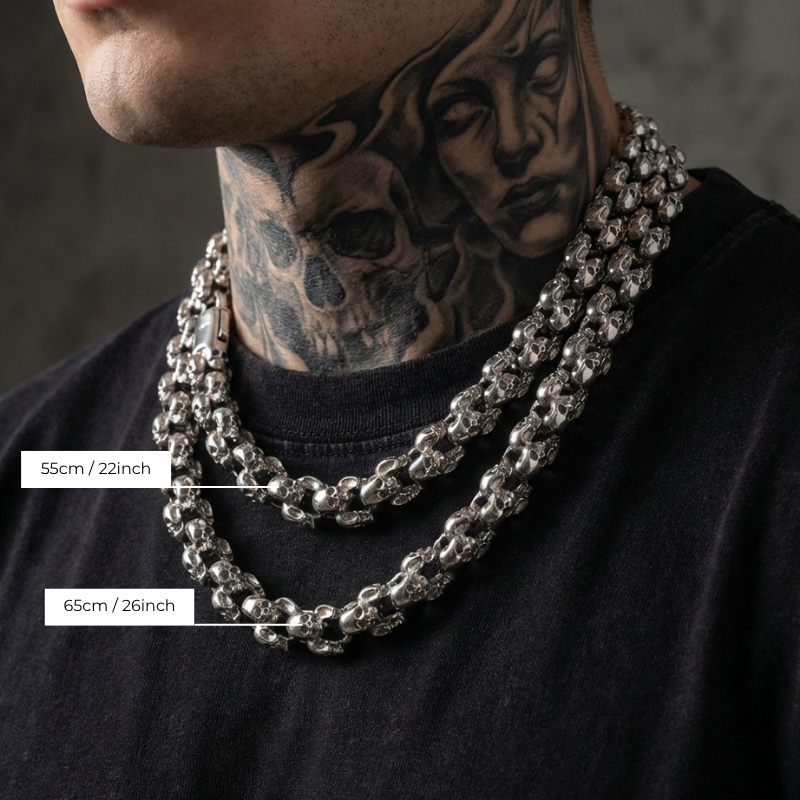 Deathrow Stainless Steel Jewelry Set