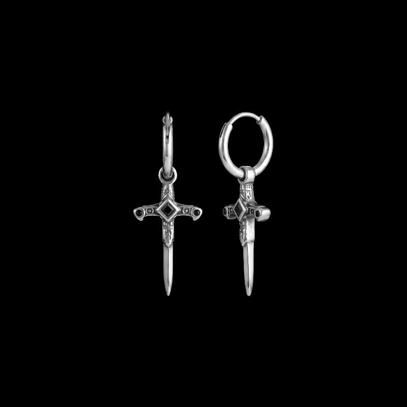 Dagger Hoop Earrings