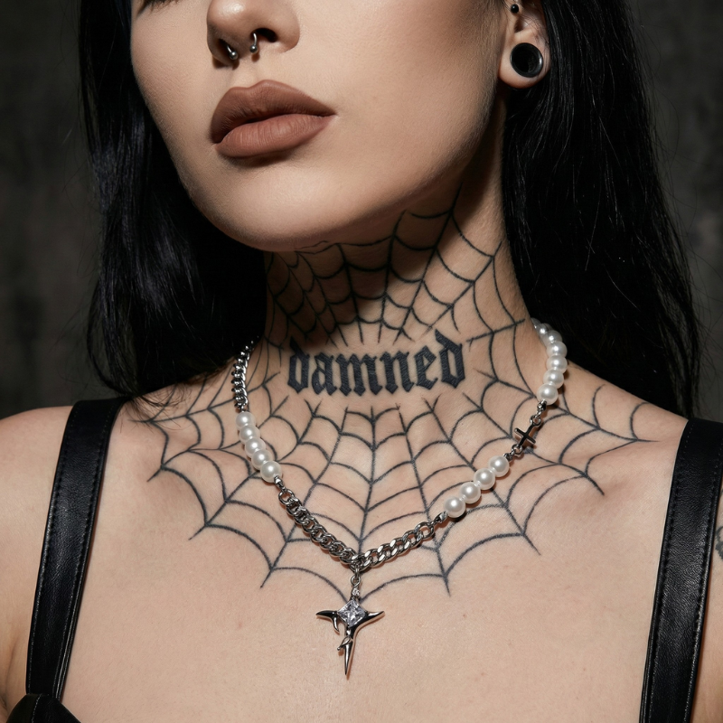 Resurrection Gothic Stainless Steel Necklace