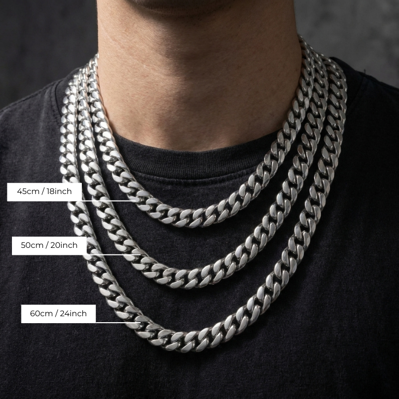 10mm Cuban Link Stainless Steel Chain