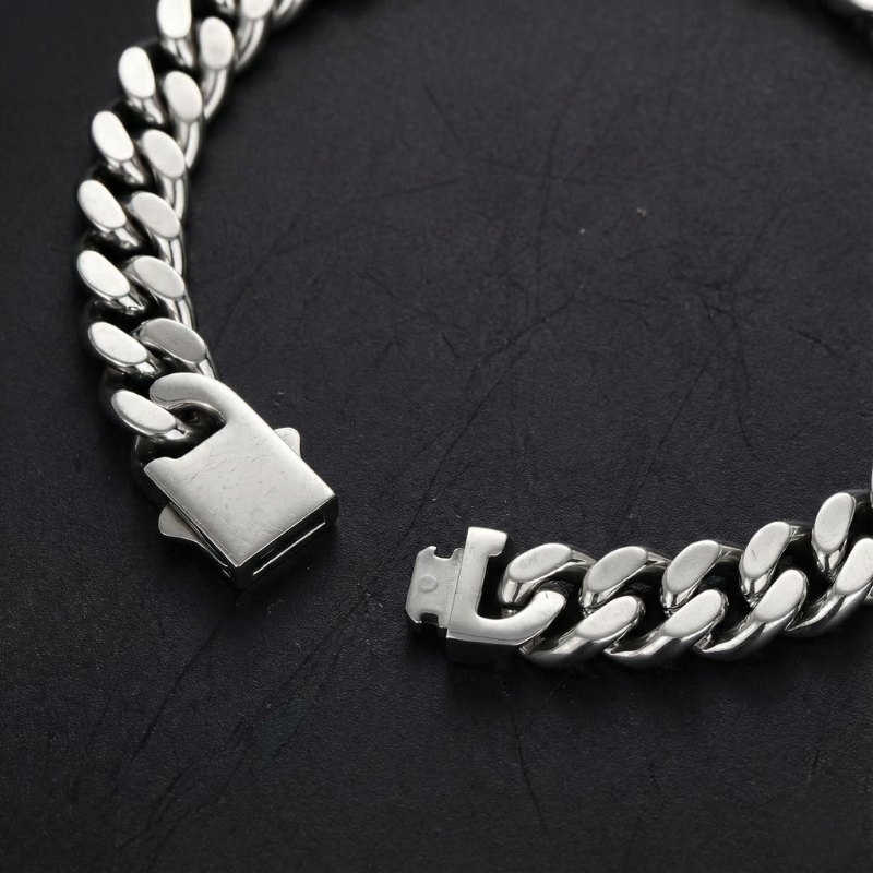 10mm Cuban Link Stainless Steel Bracelet