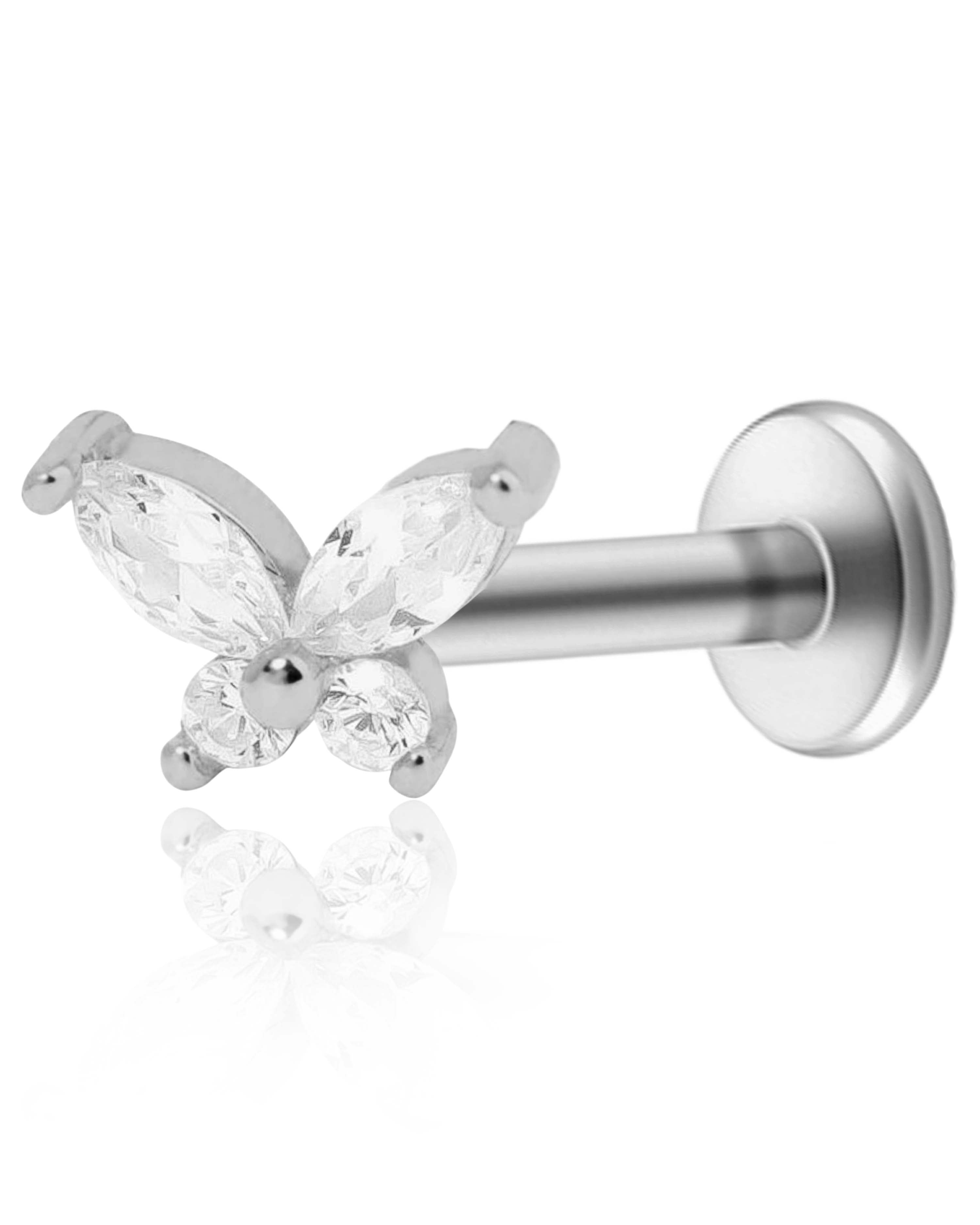 Moonlight Butterfly Ear Piercing Stud