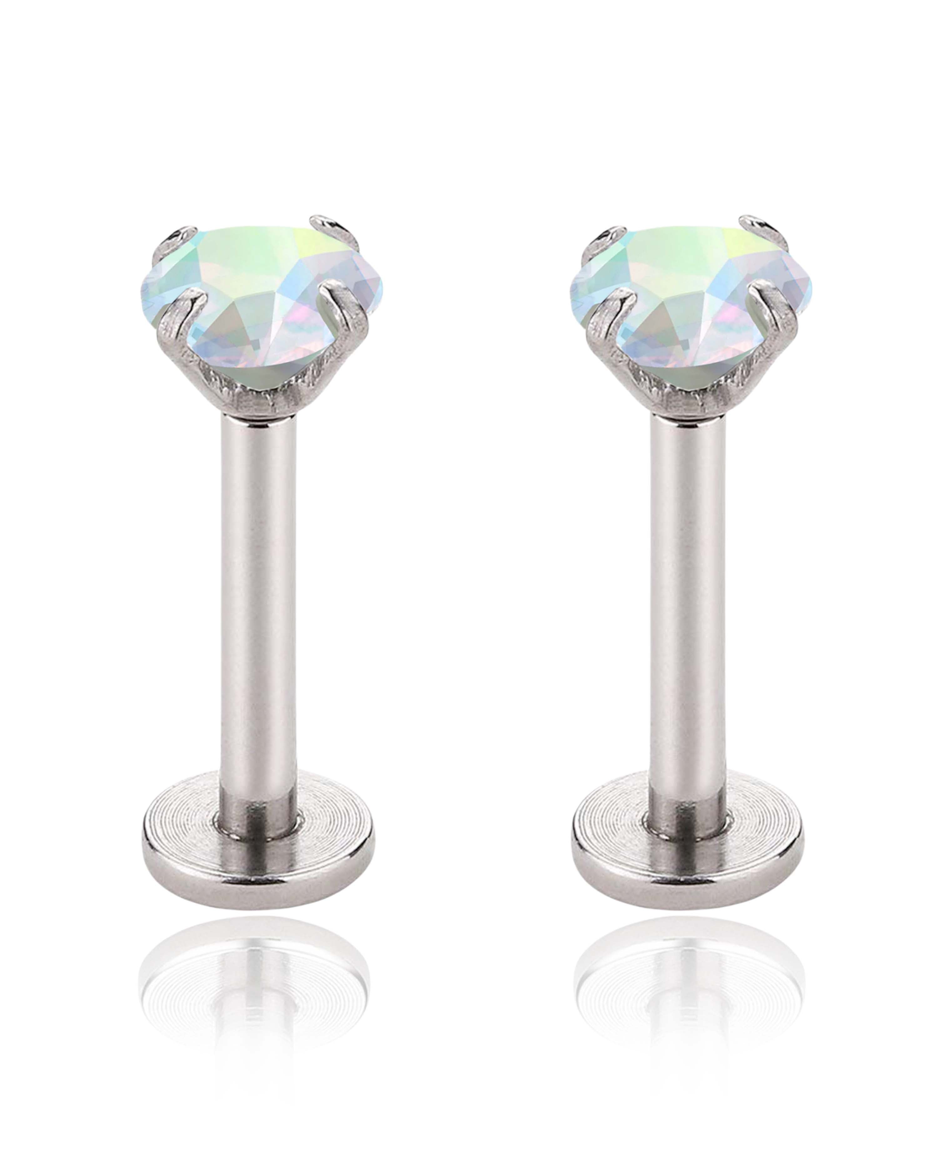 Northern Lights Aurora Borealis Ear Piercing Earring Stud Set
