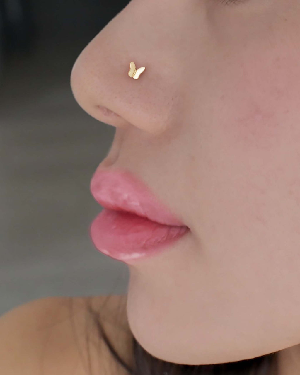 Papillon Butterfly Nose Piercing Stud