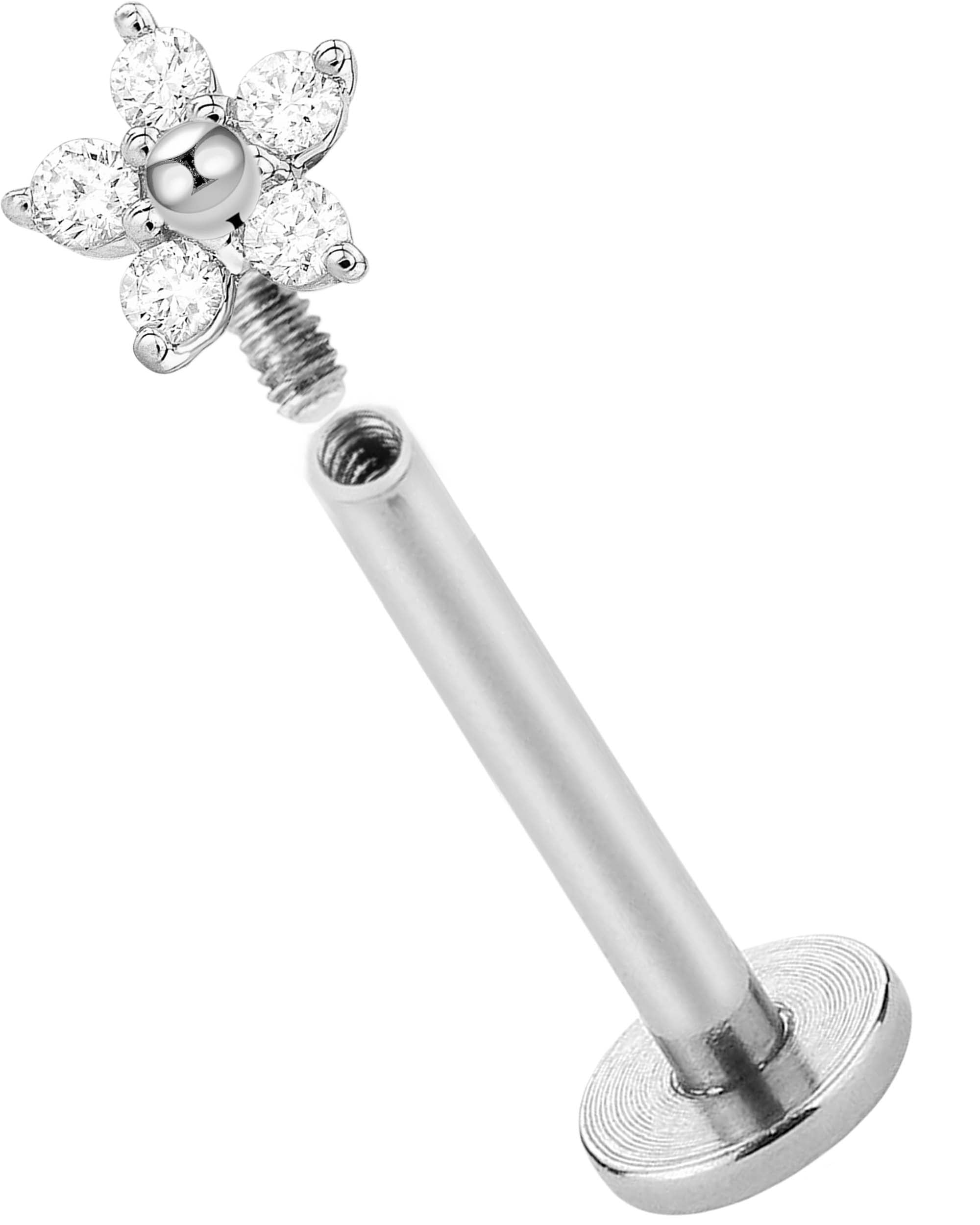 Petal Kiss Flower Nose Piercing Stud