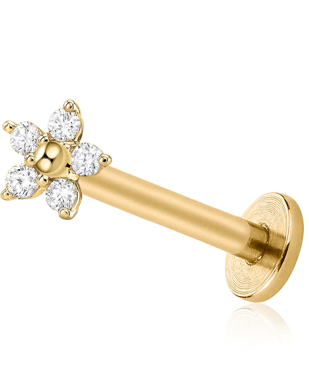 Petal Kiss Flower Nose Piercing Stud