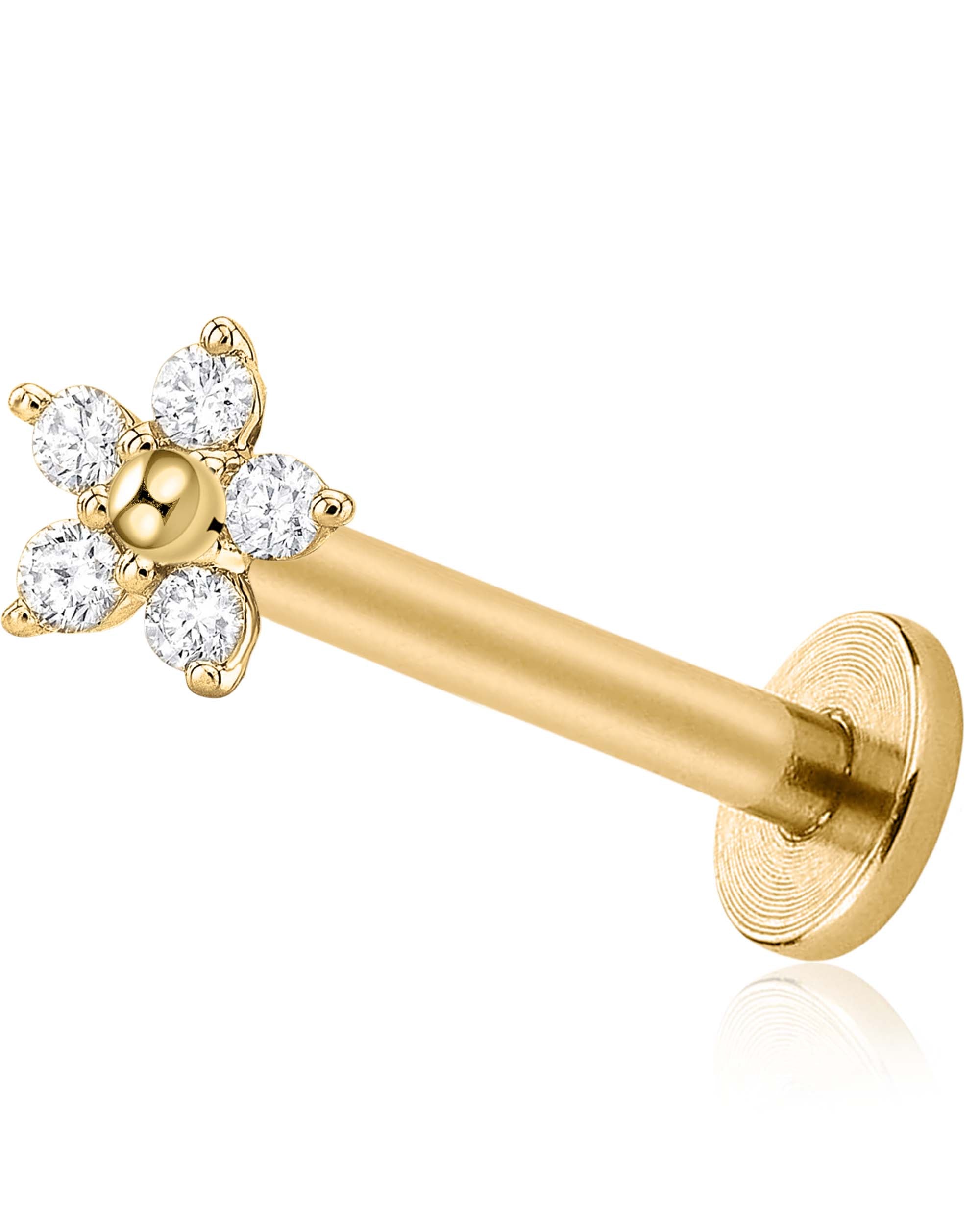 Petal Kiss Flower Nose Piercing Stud