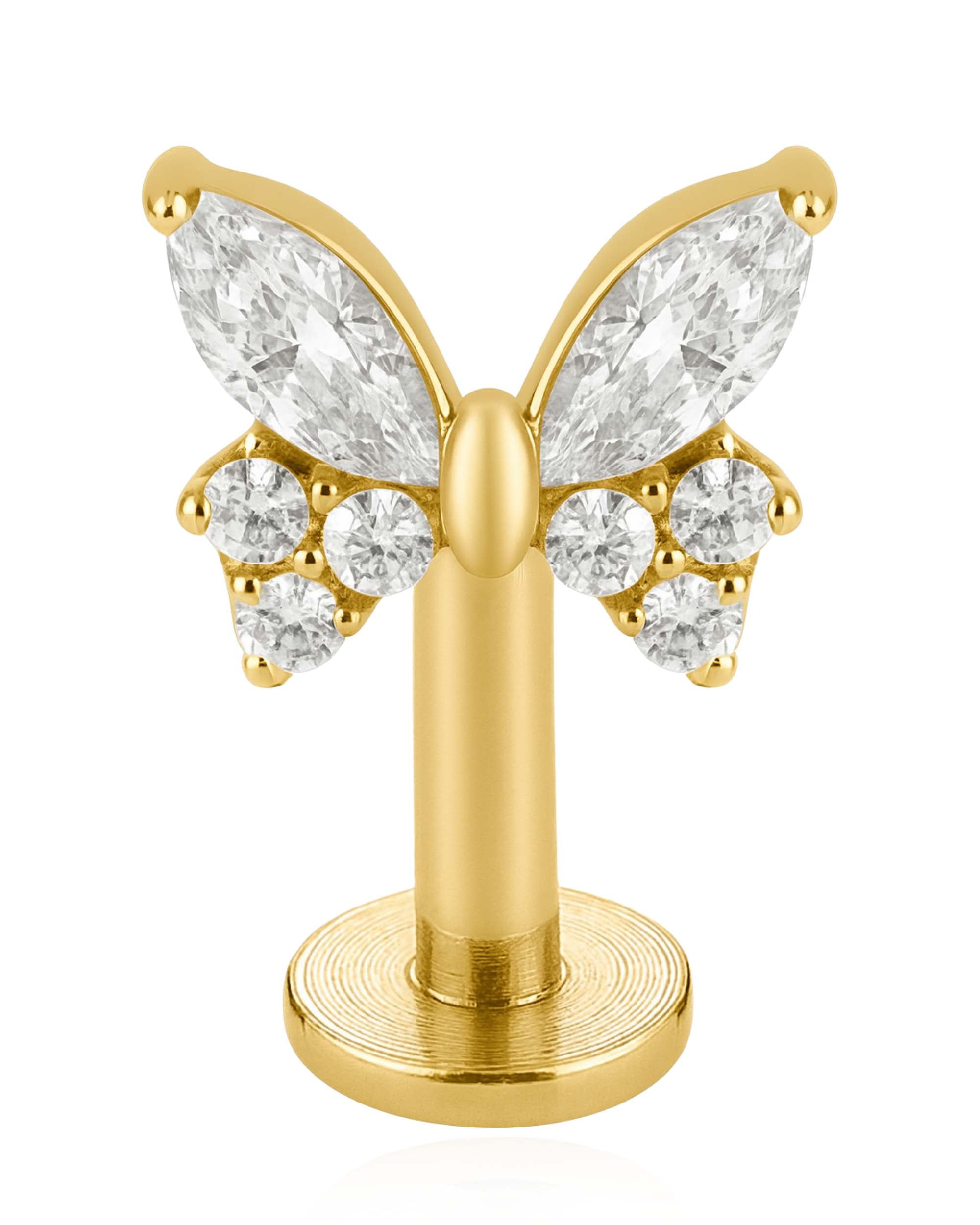 Pixie Butterfly Ear Piercing Stud