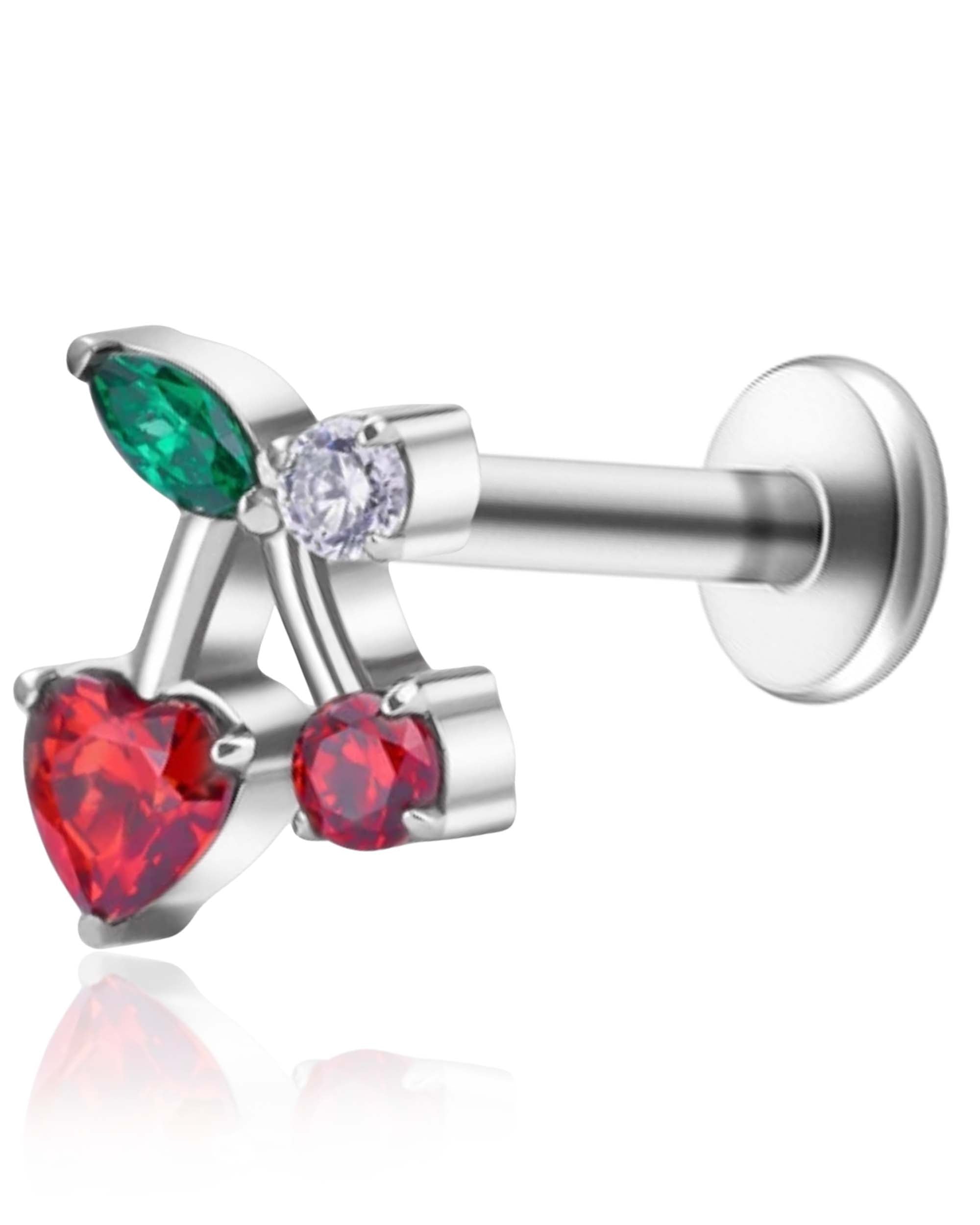 Sakura Cherry Ear Piercing Stud