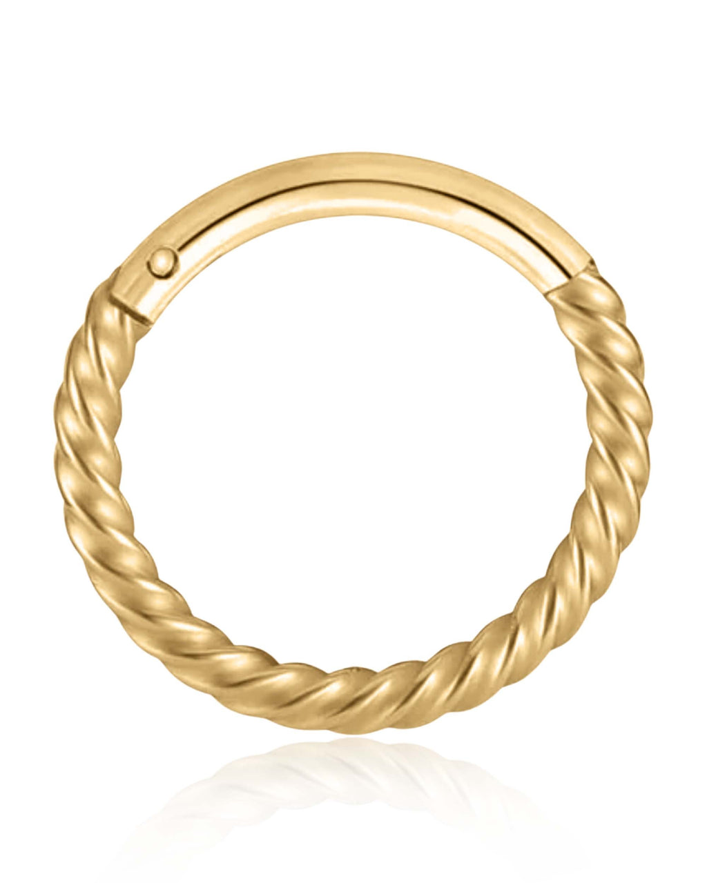 Samara Twisted Spiral Hoop Ring Clicker