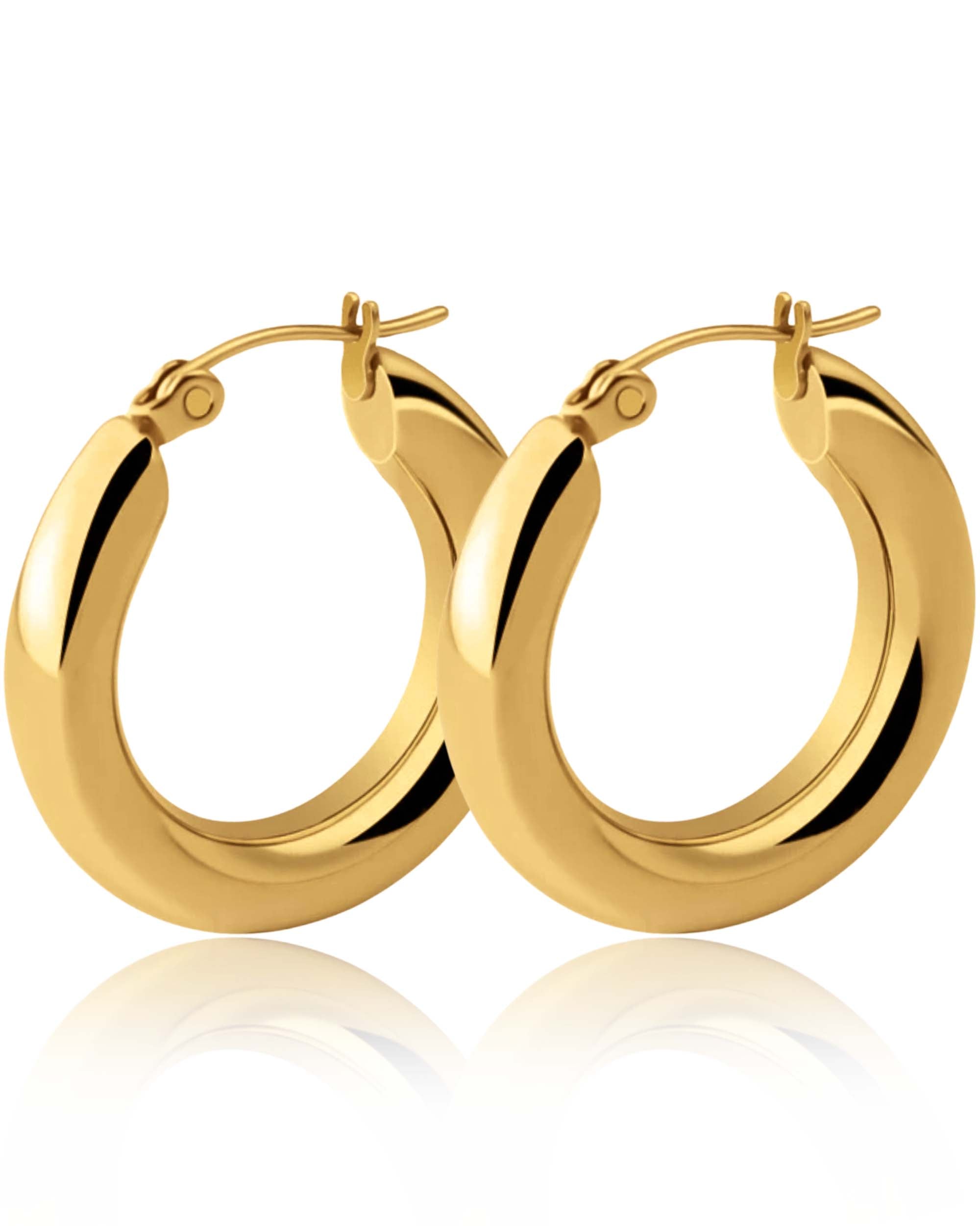 Soho Medium Chunky Hoop Earrings