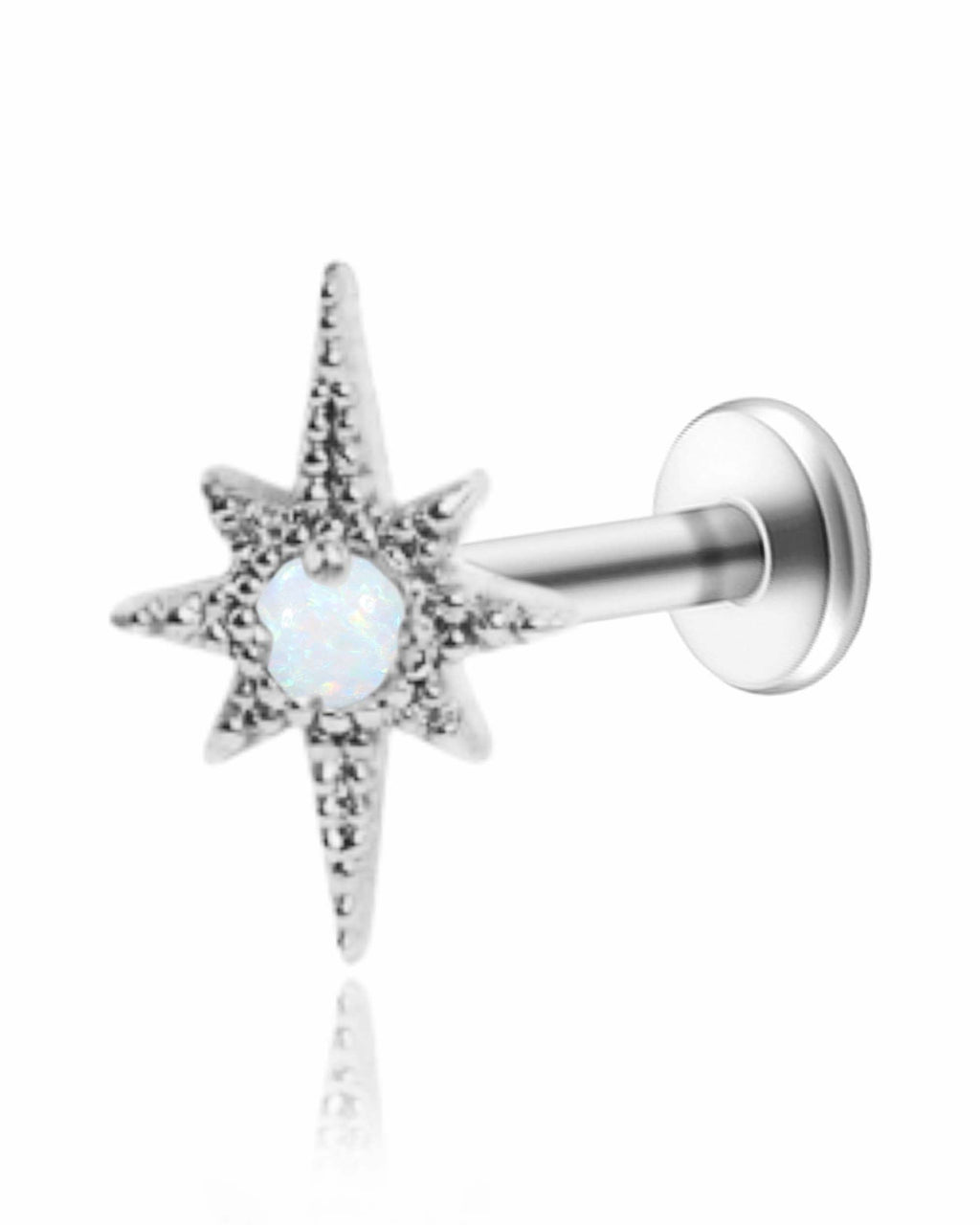 Starburst Opal Sun Ear Piercing Earring Stud