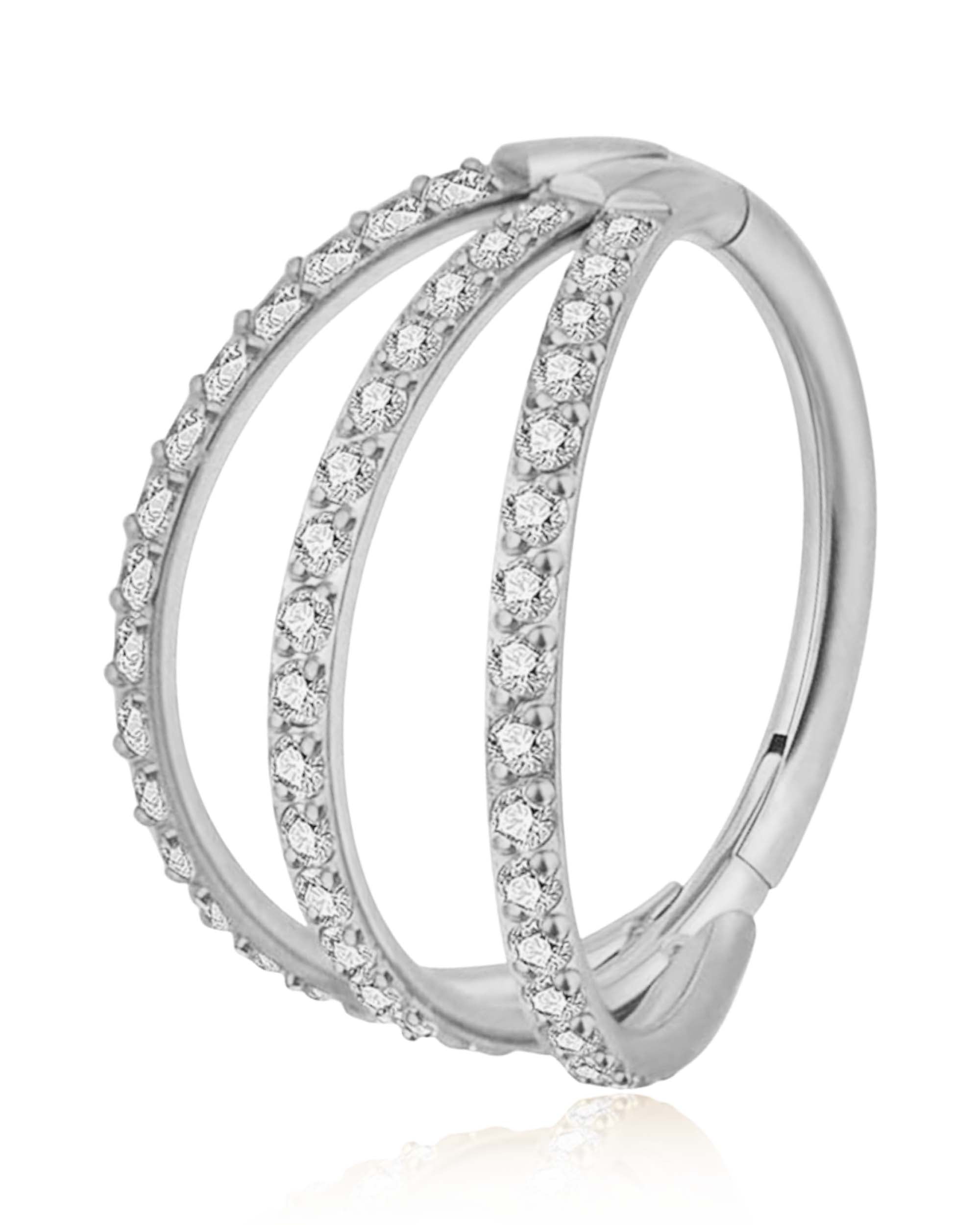 Starlace Triple Hoop Ring Clicker