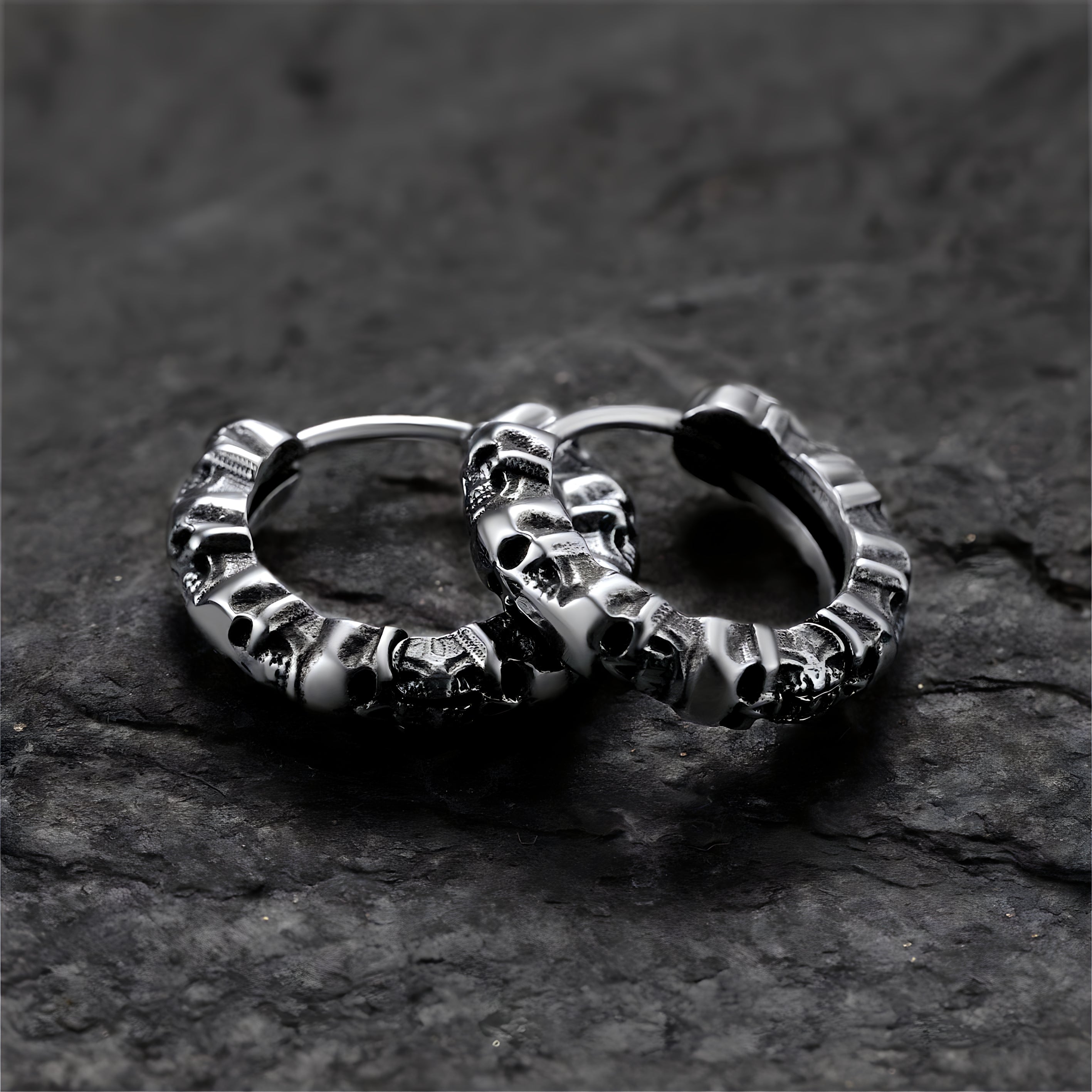 Bonecrusher Stainless Steel Earrings