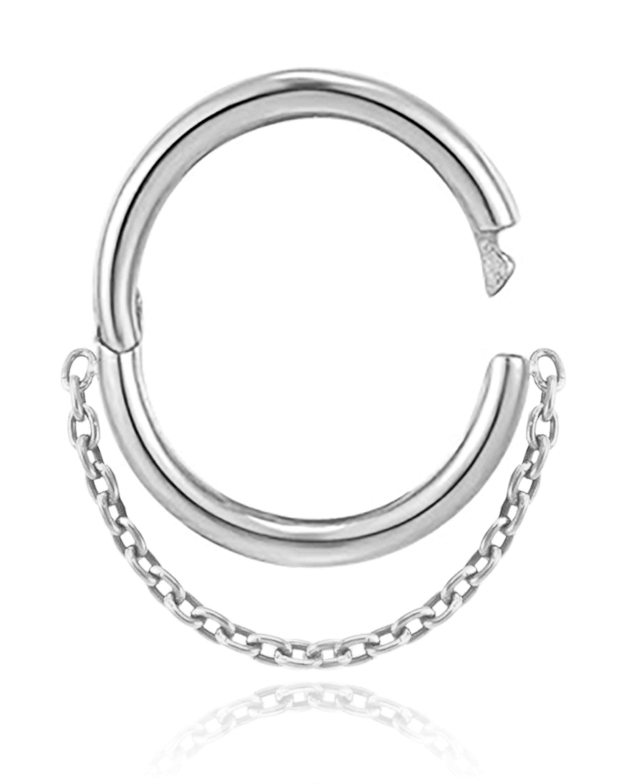Stellar Single Chain Hoop Ring Clicker