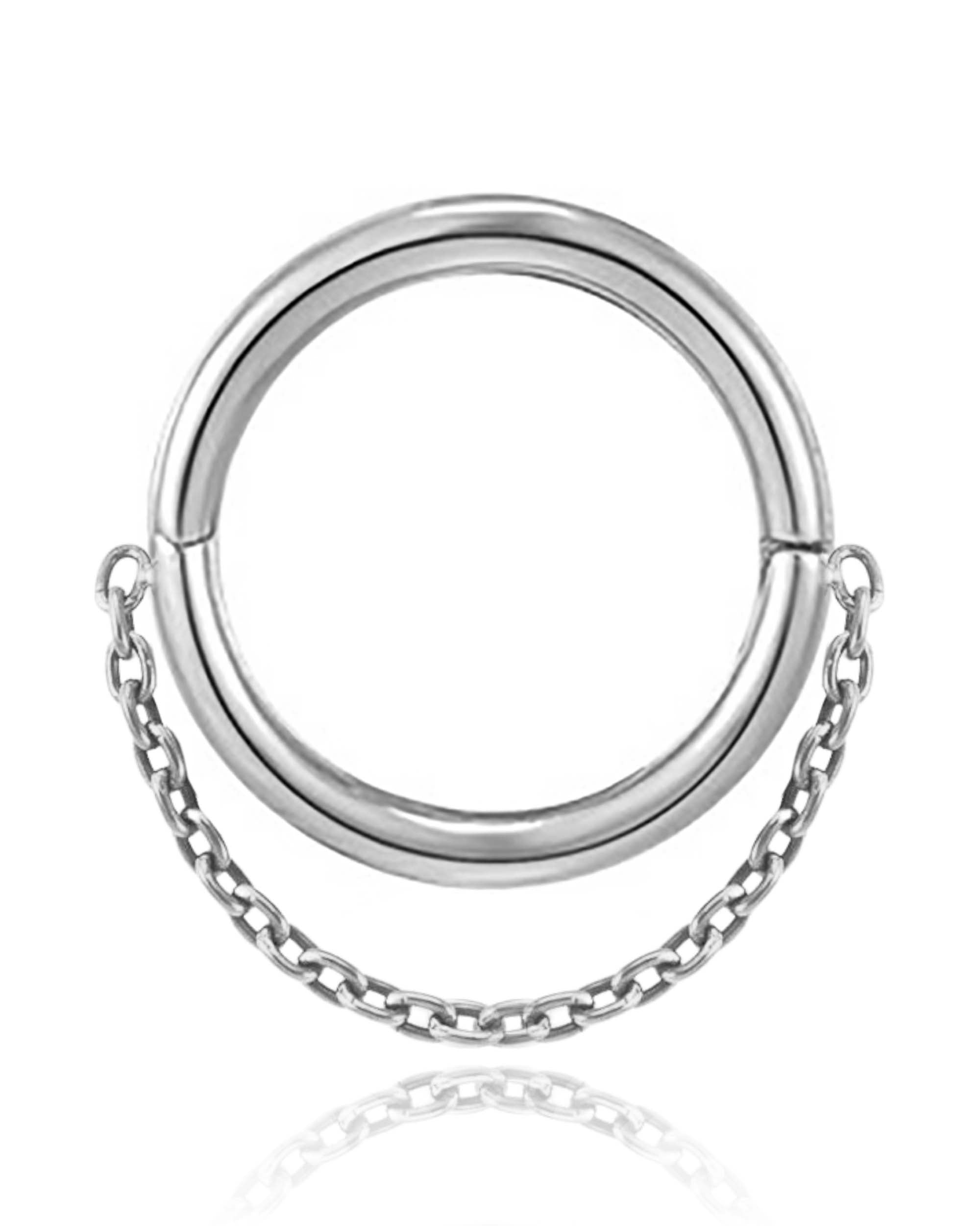 Stellar Single Chain Hoop Ring Clicker