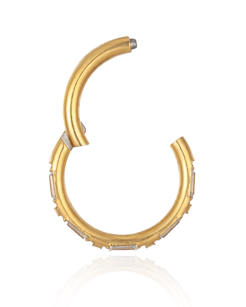 Celine Baguette Hoop Ring Clicker