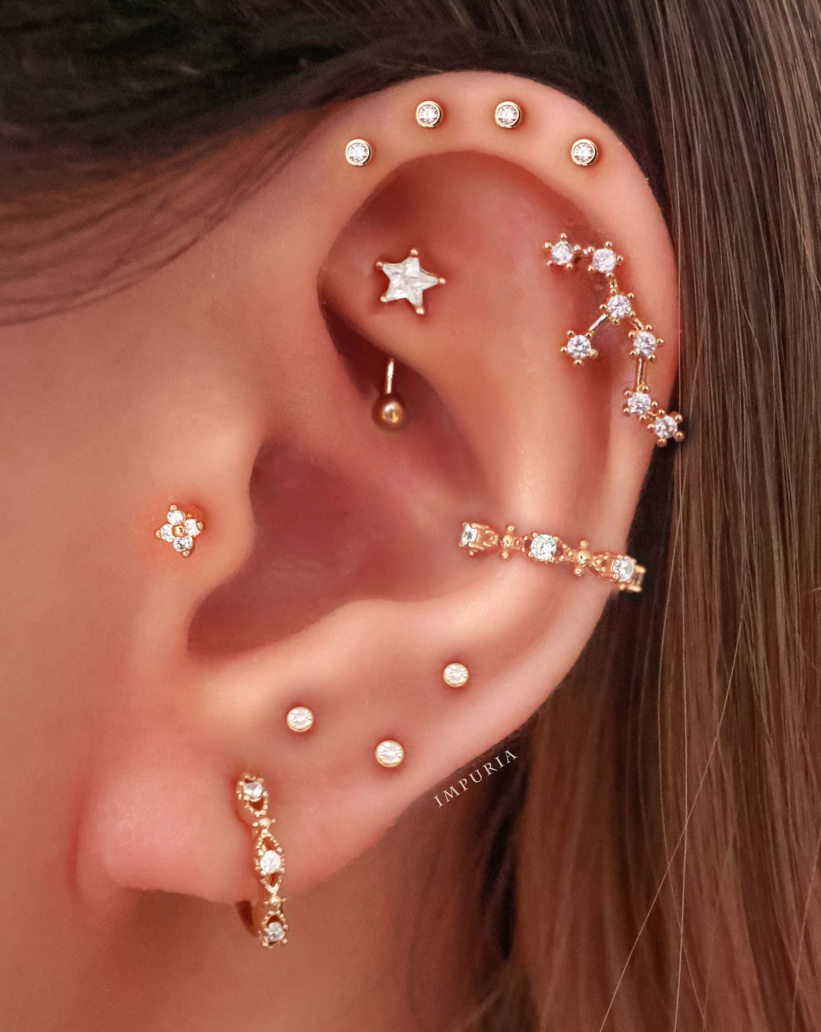 Brite Constellation Star Ear Piercing Stud