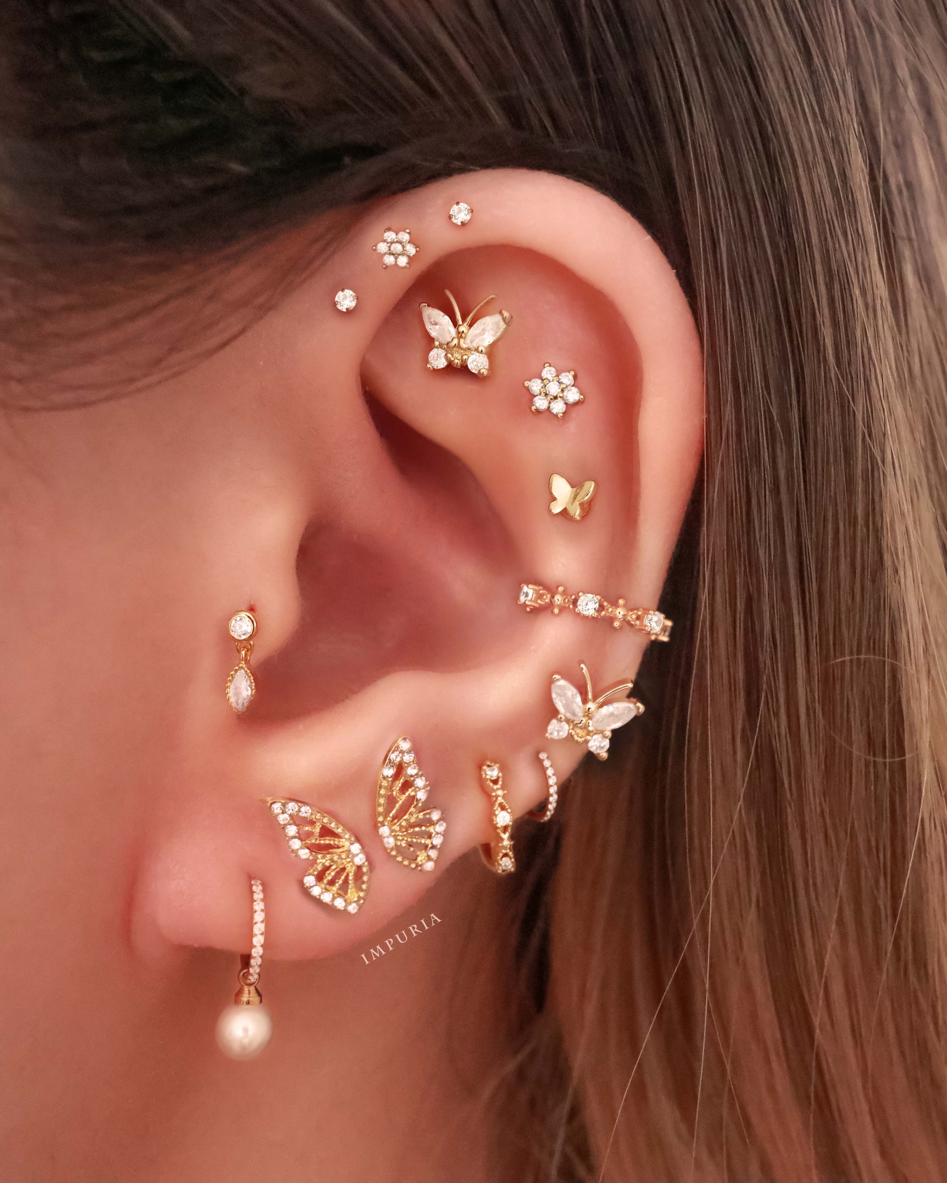 Perle Pearl Hoop Ring Clicker