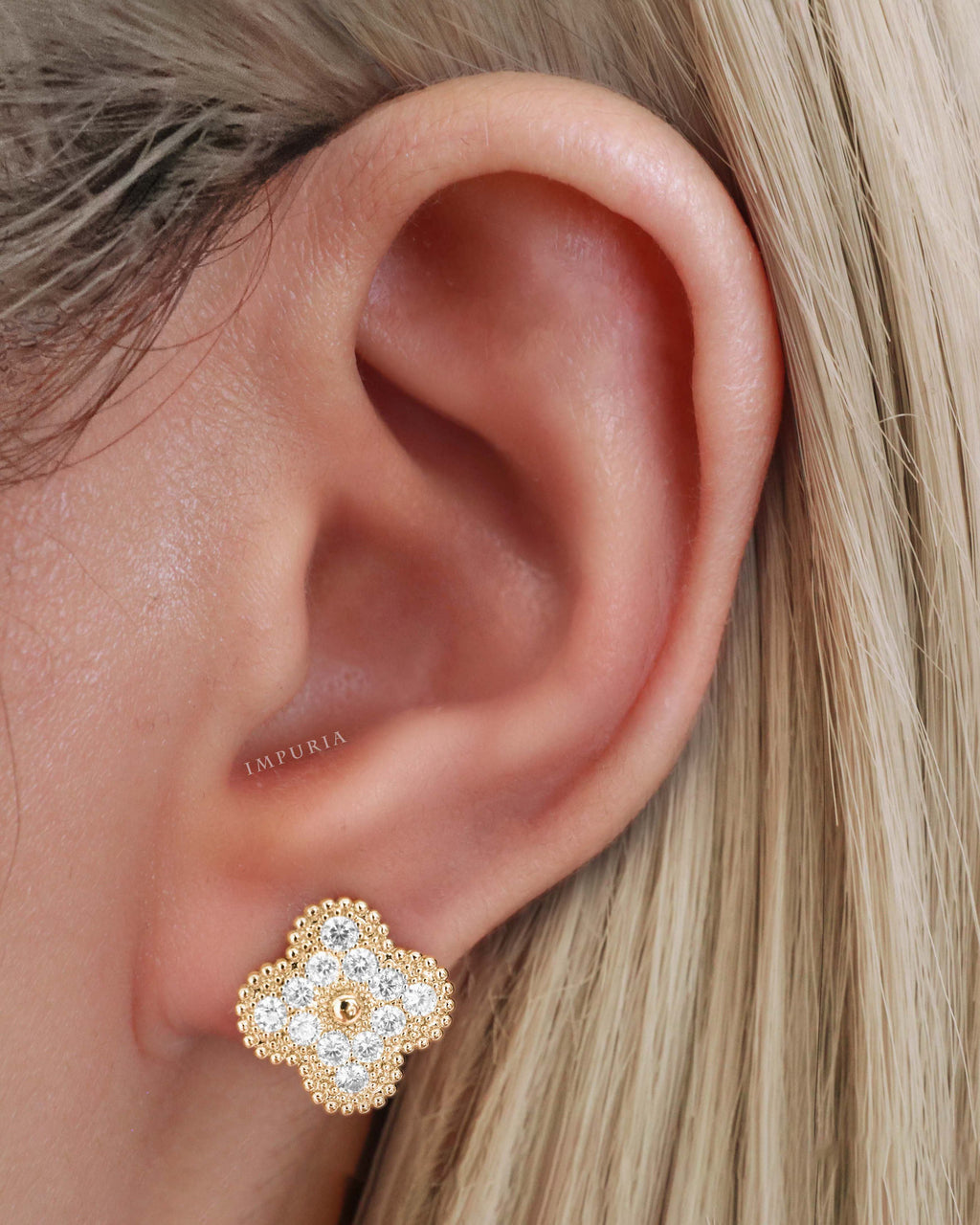 Versaille Clover Stud Earrings