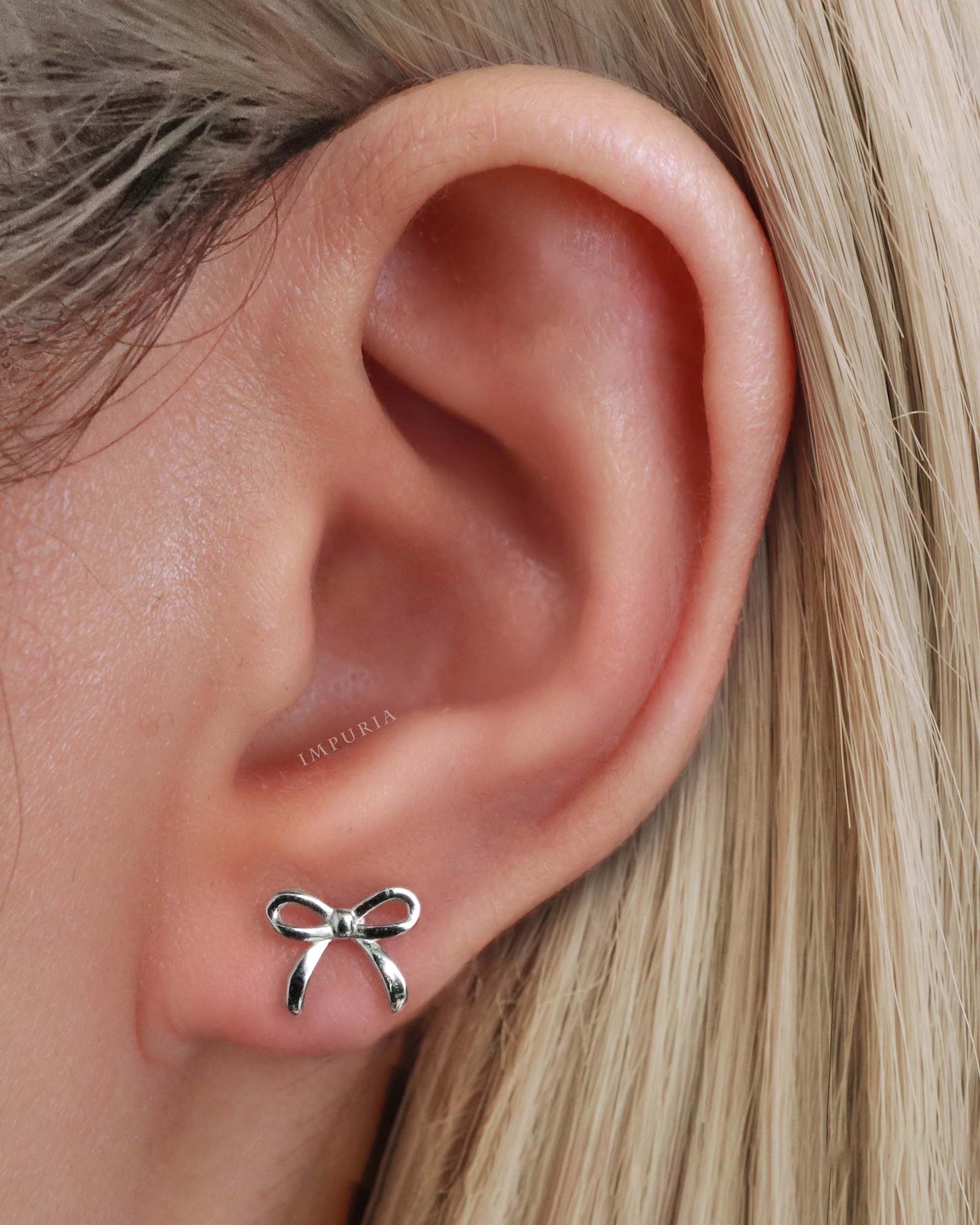 Dolly Cute Bow Stud Earrings