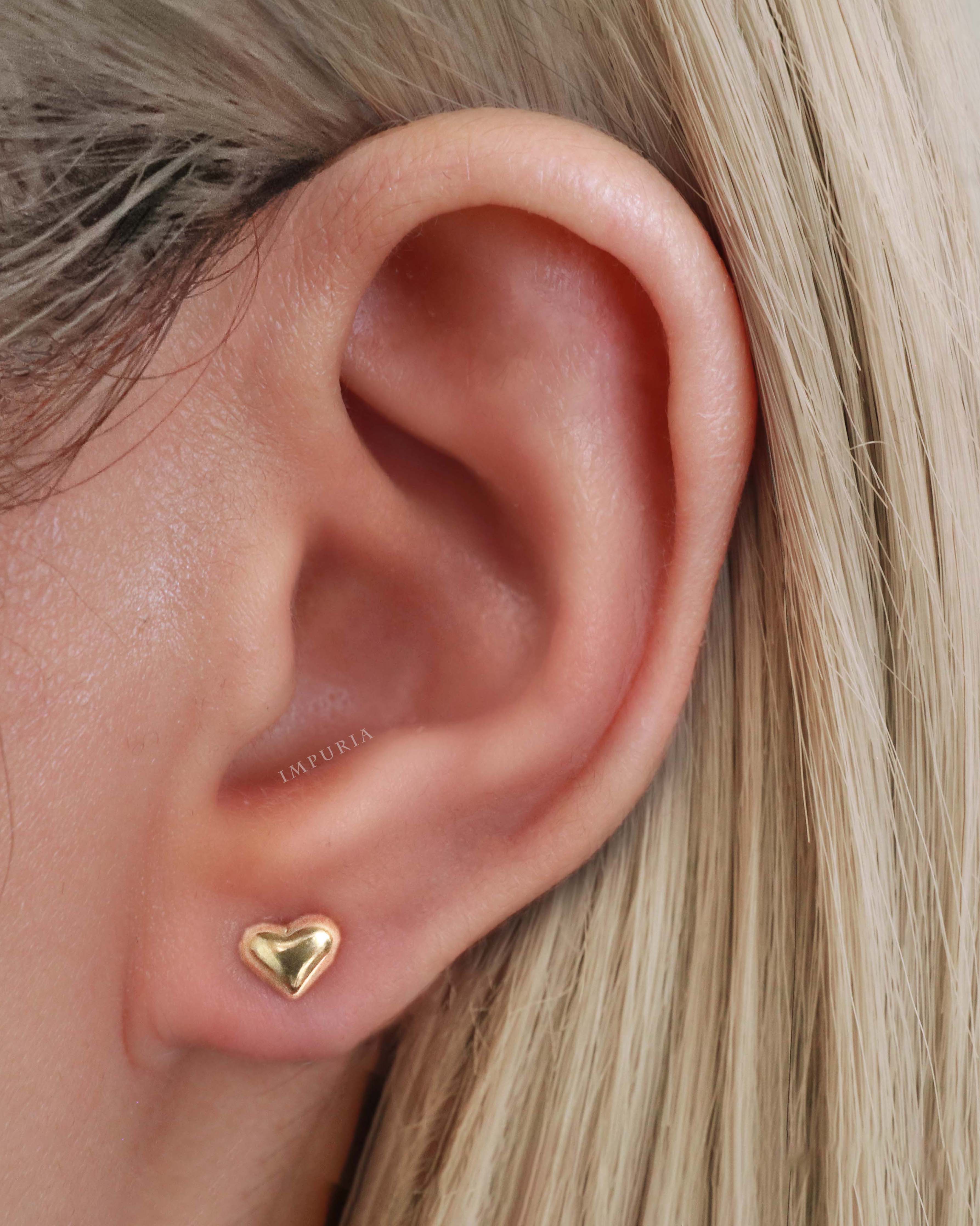 J’adore Heart Stud Earrings