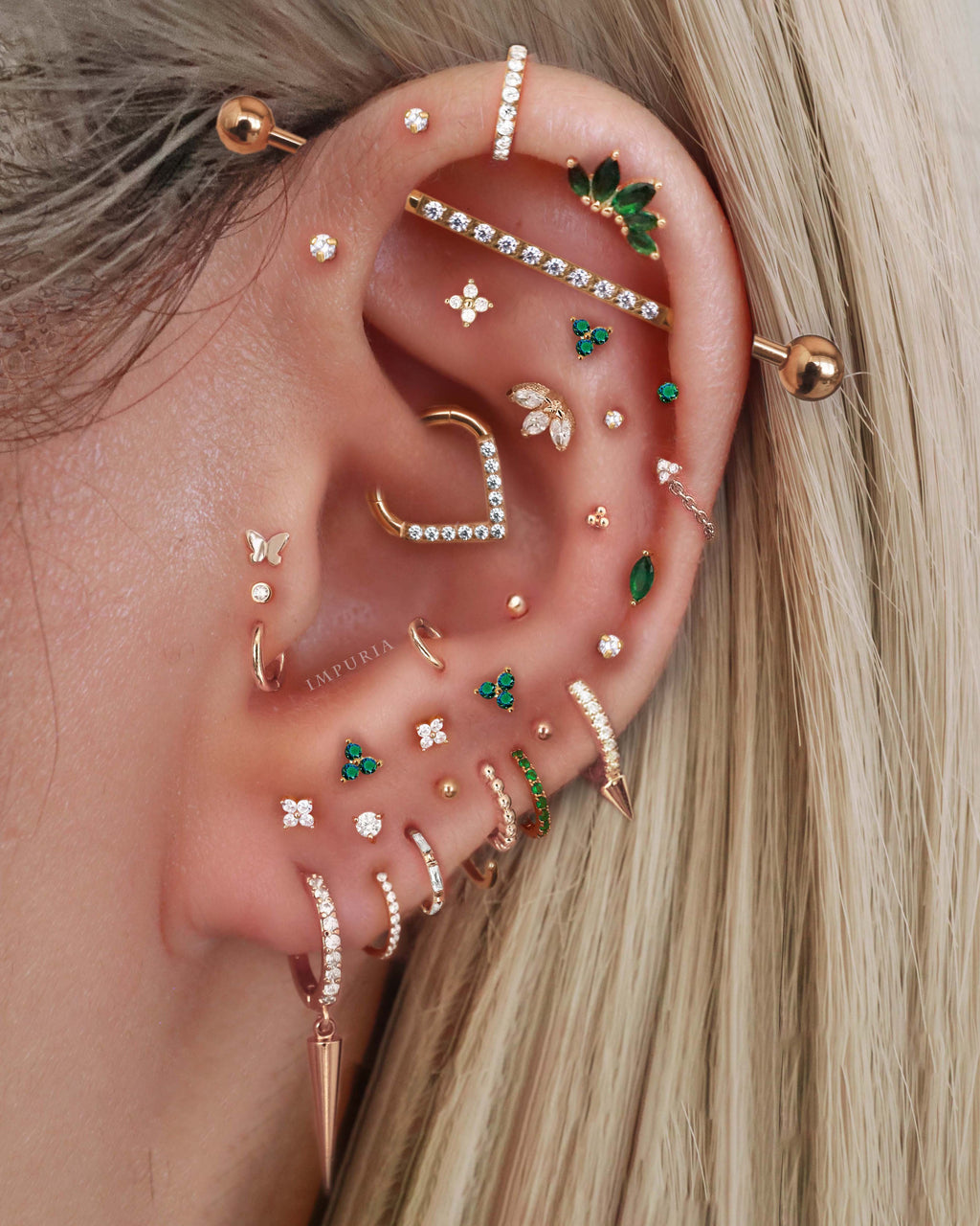 Arya Trinity Ear Piercing Stud