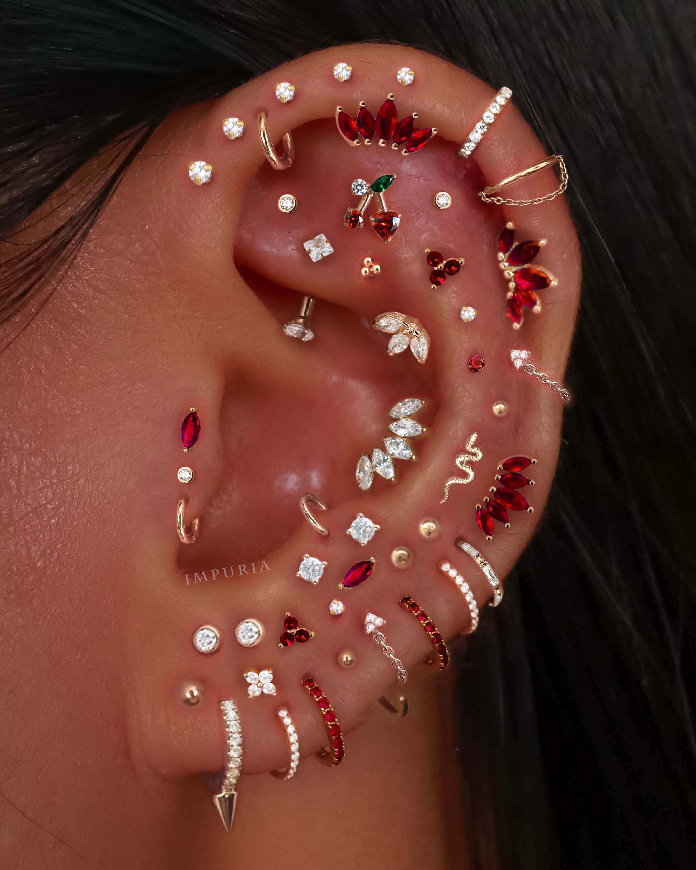 Arya Trinity Ear Piercing Stud