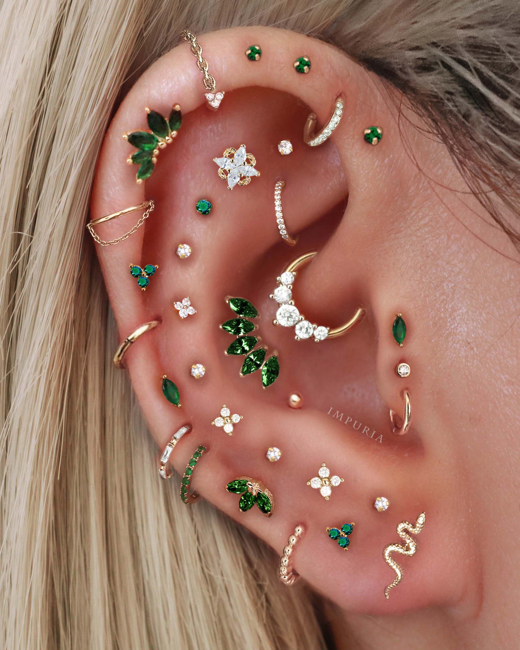 Arya Trinity Ear Piercing Stud