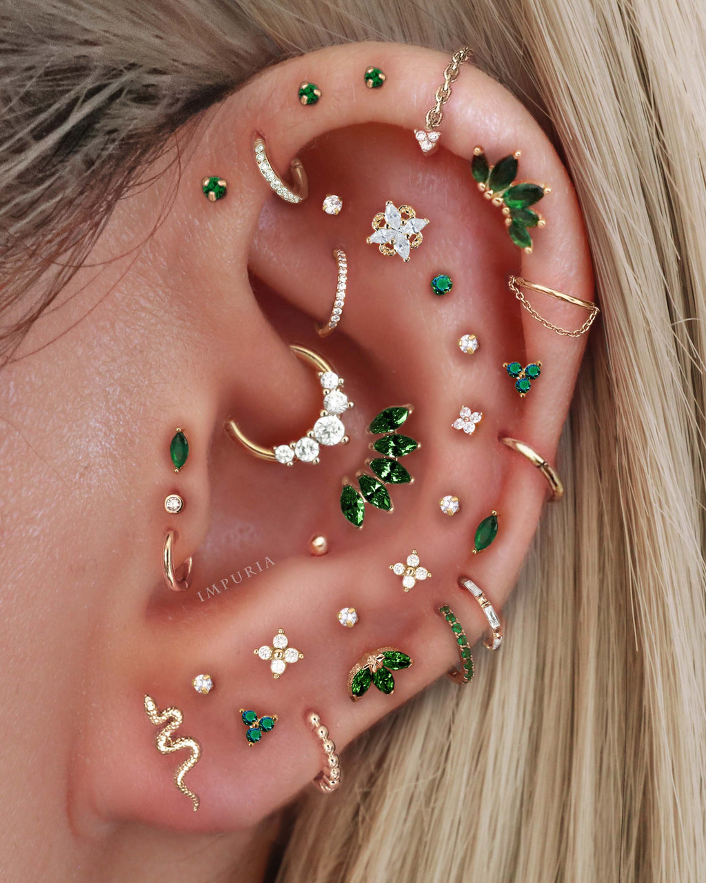 Harlow Five Marquise Ear Piercing Stud