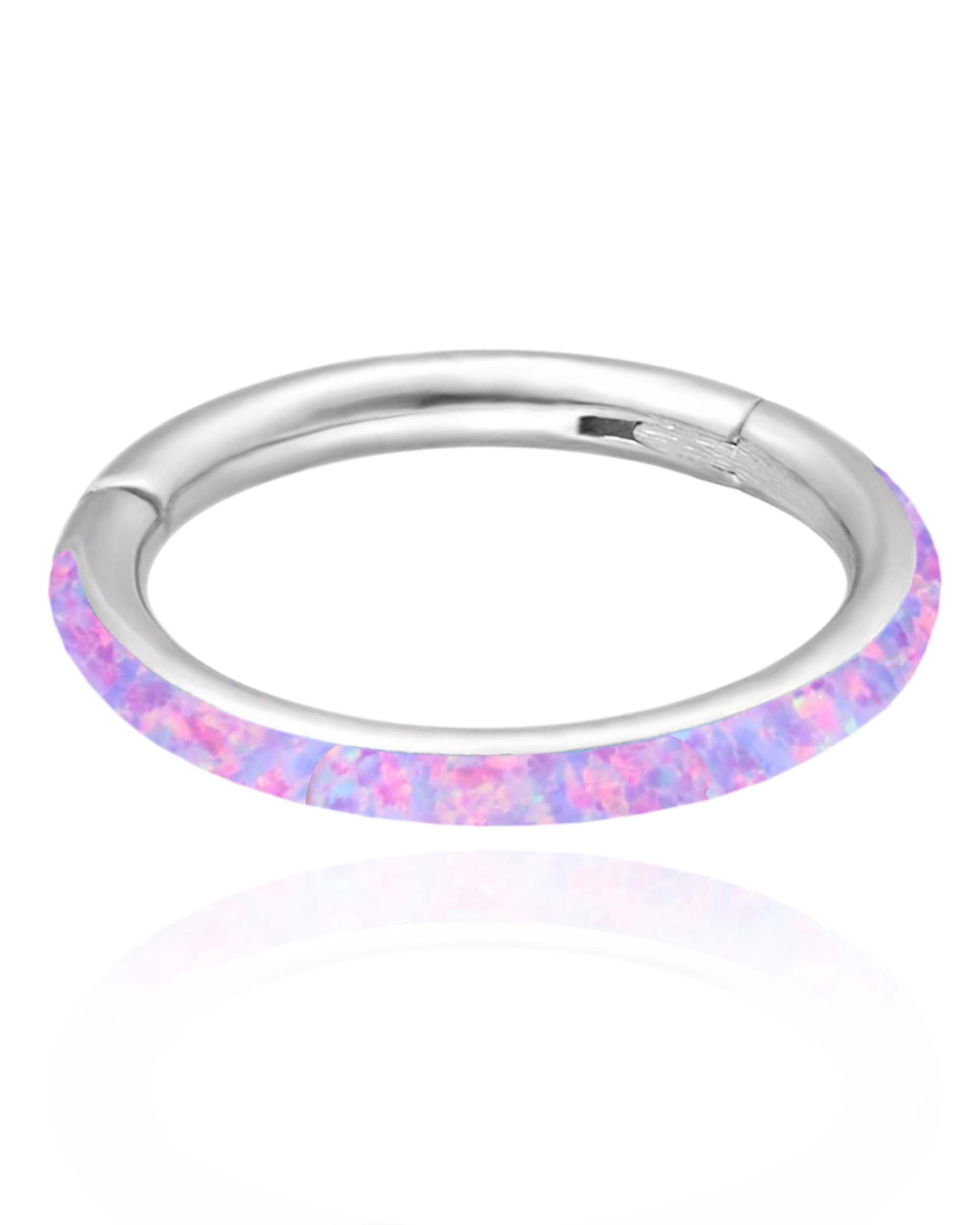 Glimmer Opal Hoop Ring Clicker