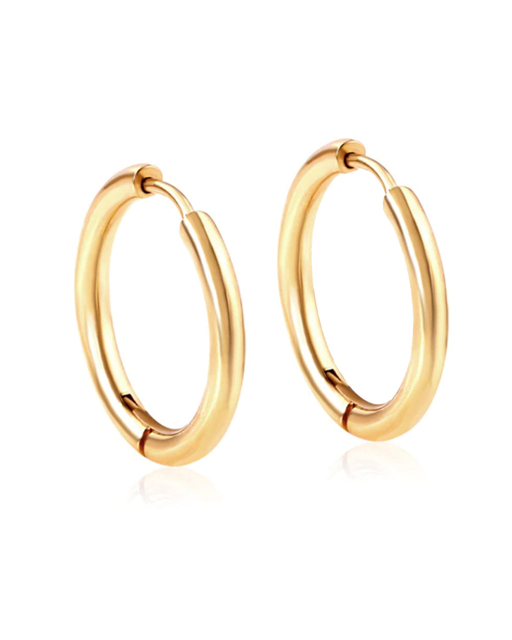 Ziv Thick Simple Hinged Segment Hoop Ring Set