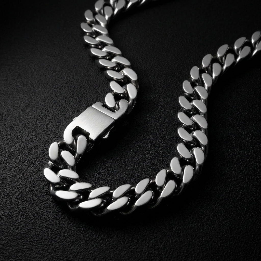 12mm Cuban Link Stainless Steel Chain