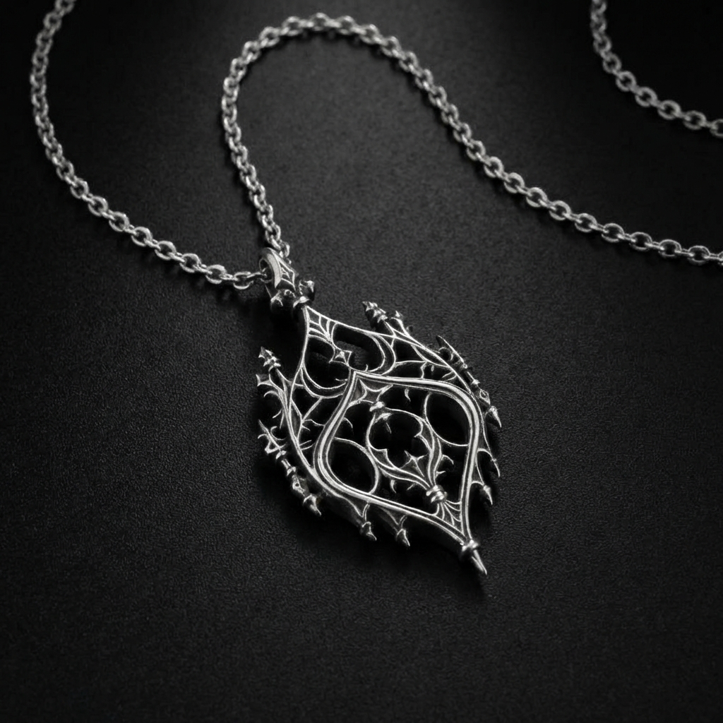 Cathedral Gothic Stainless Steel Necklace