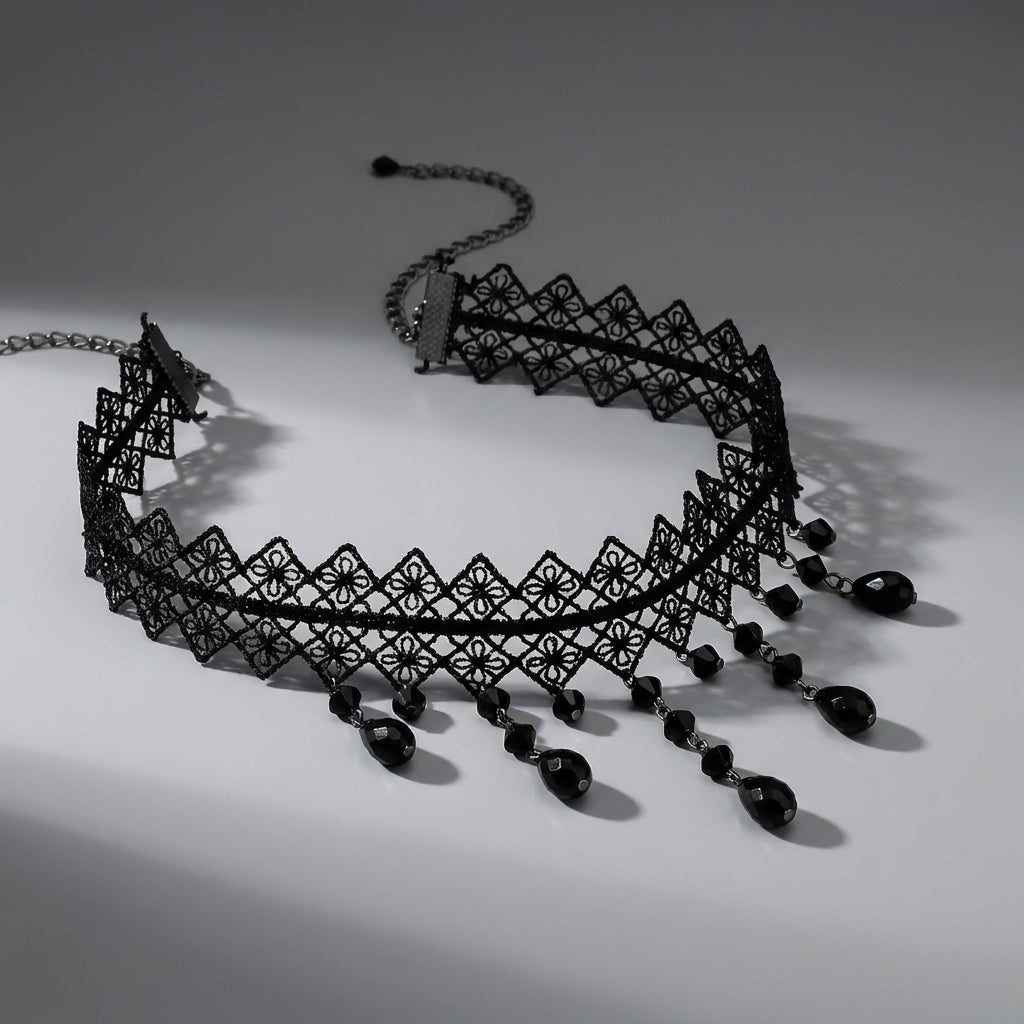 Black Lace Gothic Choker