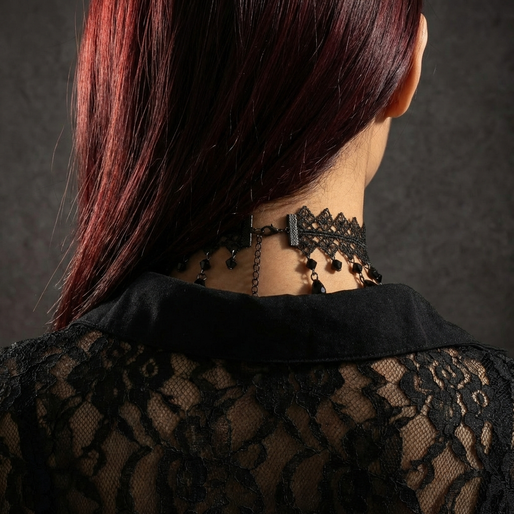 Black Lace Gothic Choker