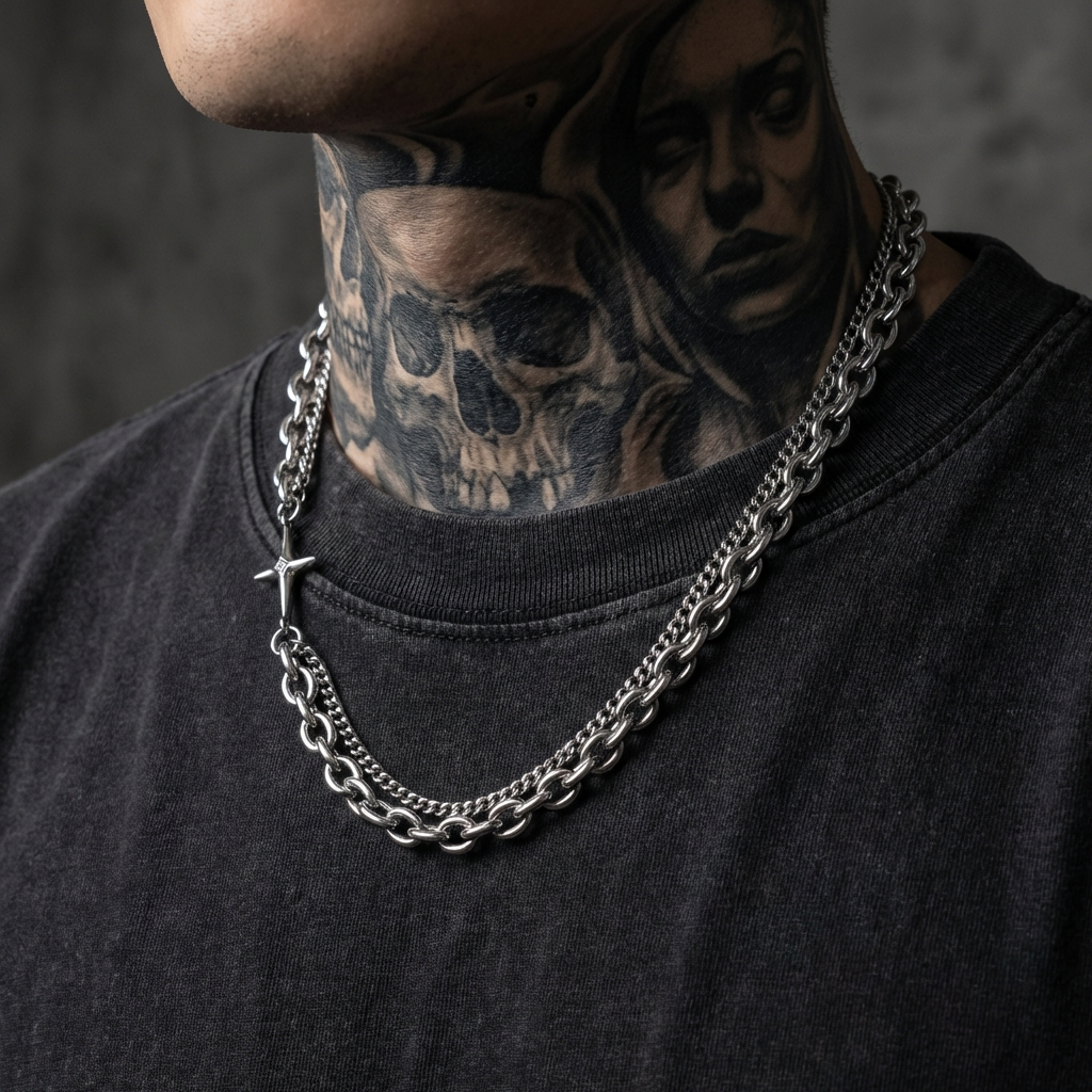 Templar Stainless Steel Chain Necklace