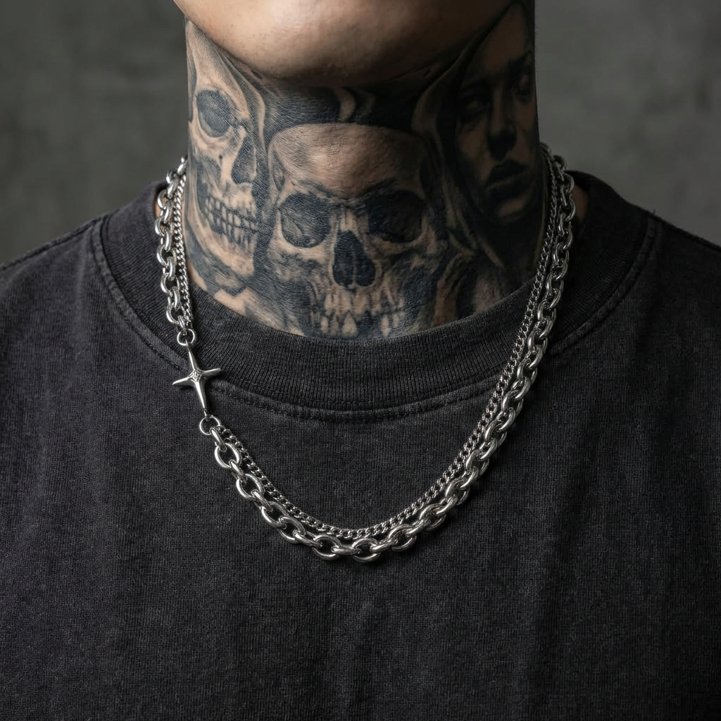 Templar Stainless Steel Chain Necklace