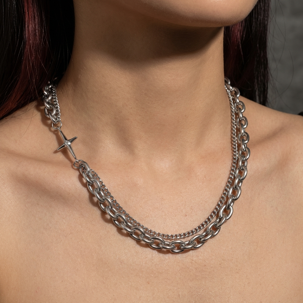 Templar Stainless Steel Chain Necklace