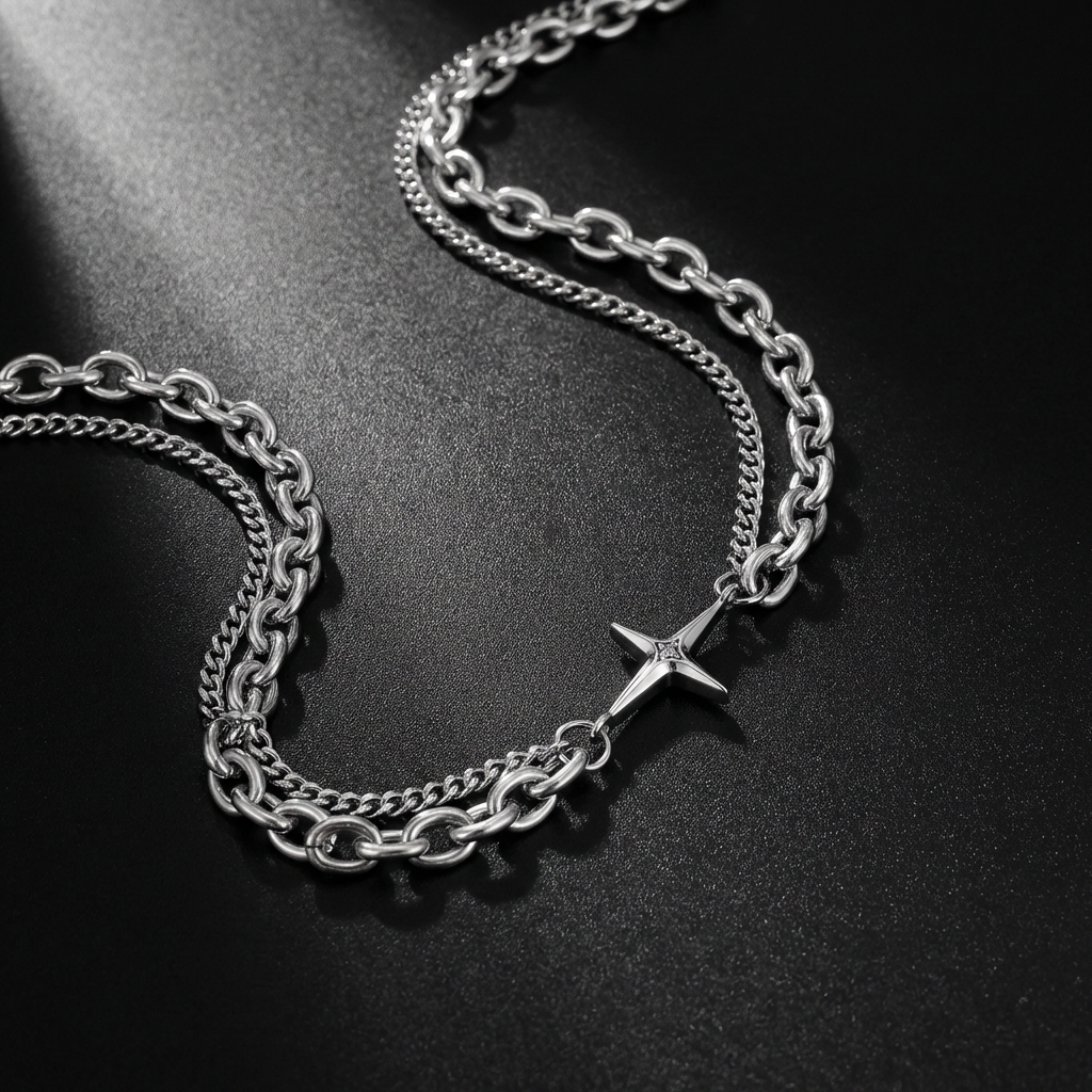 Templar Stainless Steel Chain Necklace