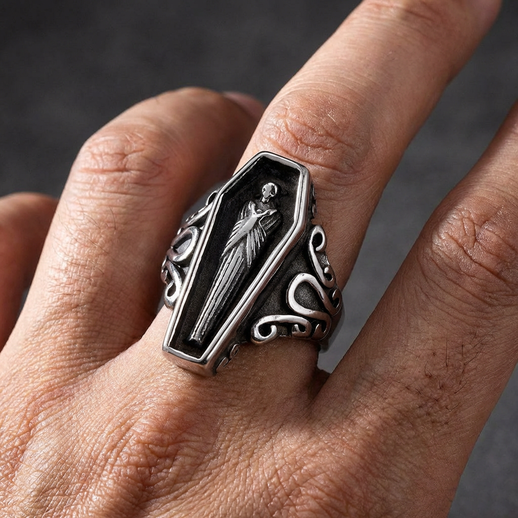 Tomb Gothic Stainless Steel Ring