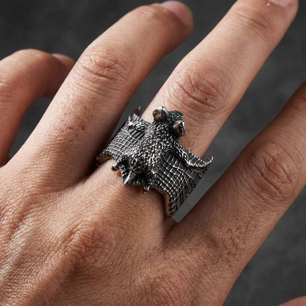 Bat Stainless Steel Ring