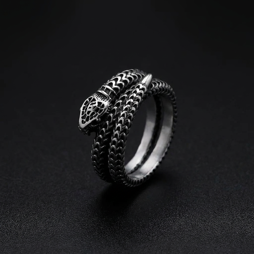 Serpent Stainless Steel Ring