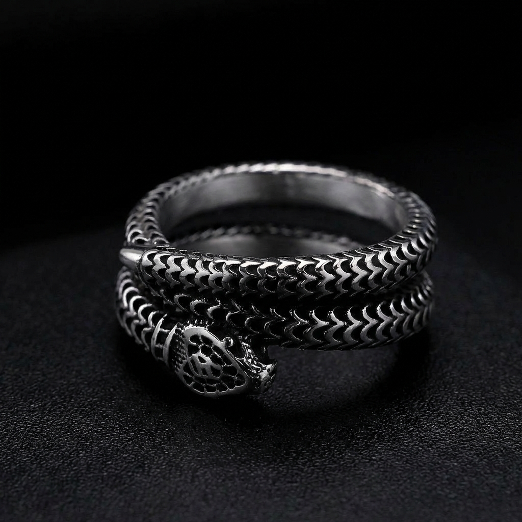 Serpent Stainless Steel Ring