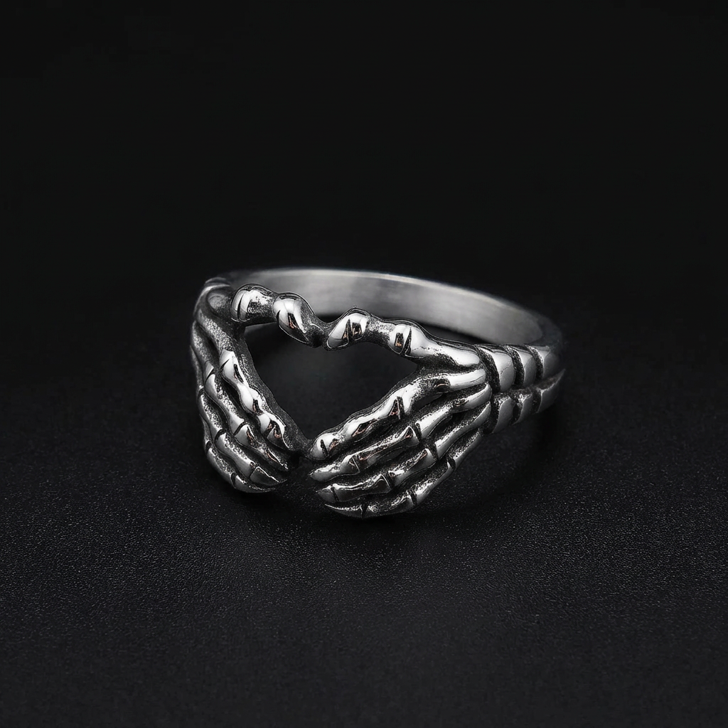 Death's Grip Gothic Stainless Steel Ring