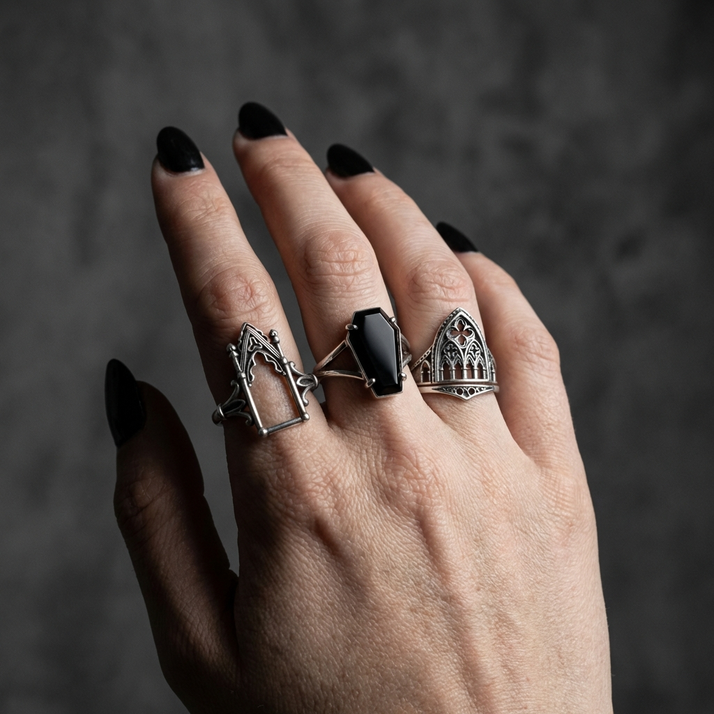 Cathedral Gothic Stainless Steel Ring