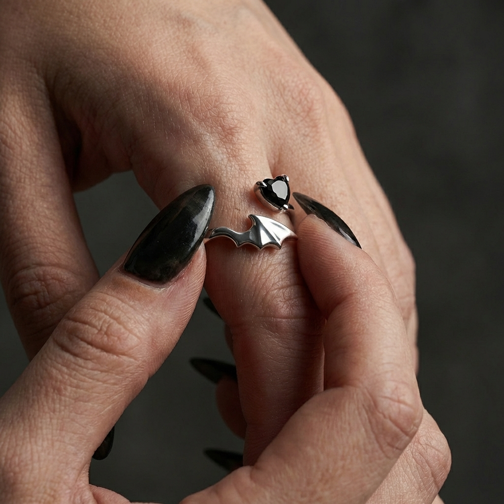Bat Wing Sterling Silver Ring
