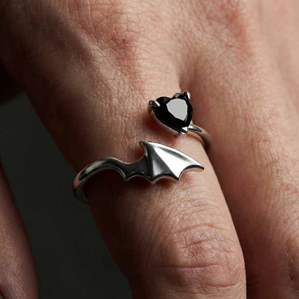 Bat Wing Sterling Silver Ring