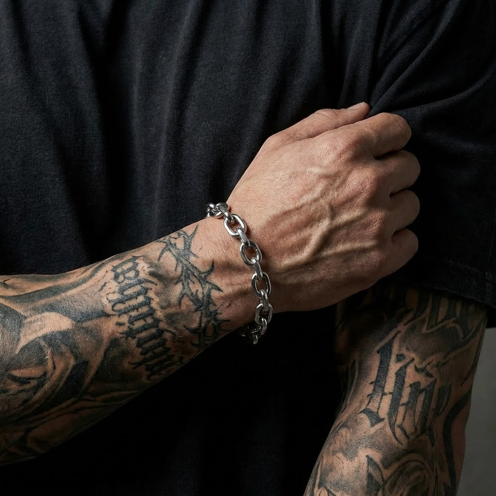 10mm Cable Stainless Steel Bracelet