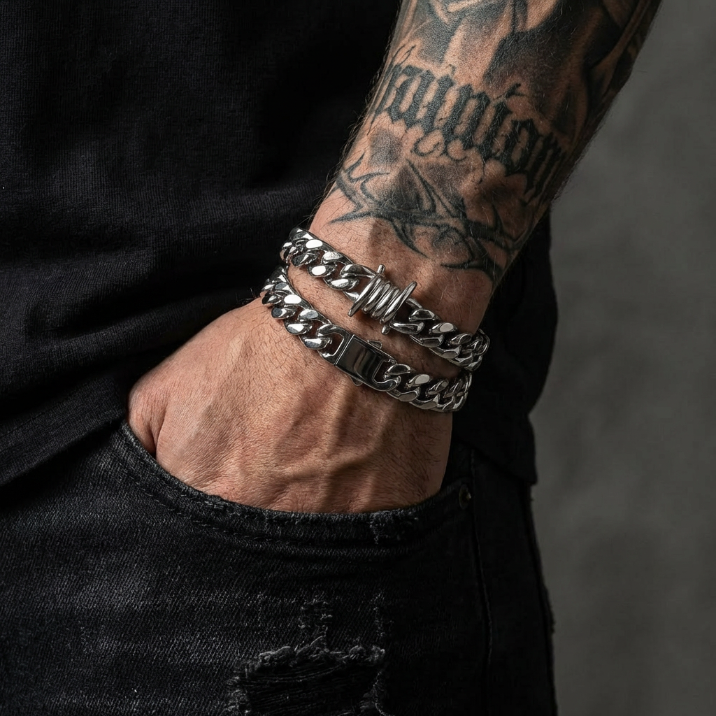 10mm Cuban Link Stainless Steel Bracelet